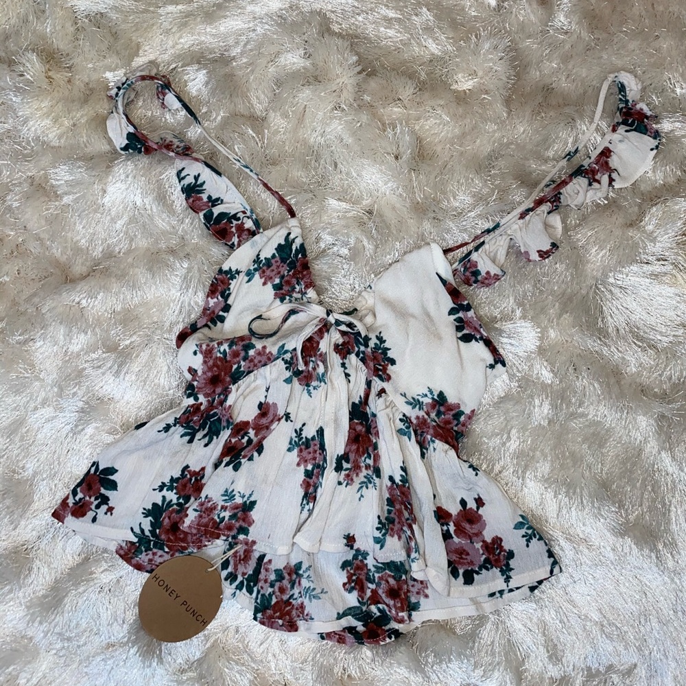 Floral crop top
